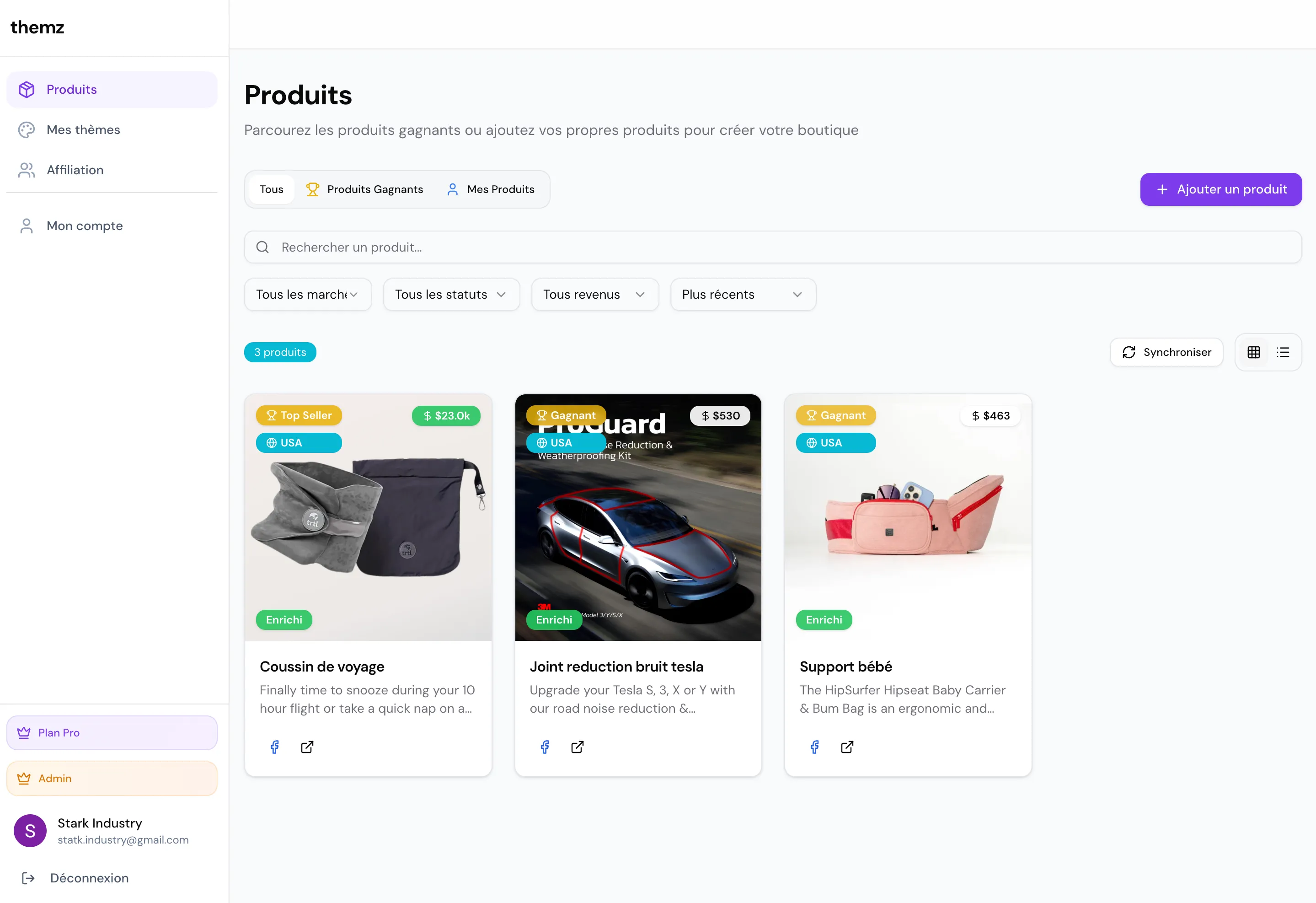 Themz Dashboard Preview